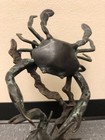 Bronze Crabs On A Marble Base Sculpture