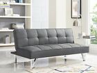 Futon Sofa Bed Sleeper Convertible Couch 3 Seat Foldable Full Size With Mattress