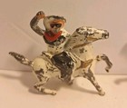2 Barclay Manoil Vintage Lead Figures  masked Cowboy   Indian On Horses 