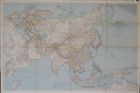 1942 Map Asia China Japan India Saudi Arabia Iran Philippines Tibet Java Turkey