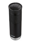 Byron 2 0 Stainless Steel Travel Mug With Snapseal Lid And Grip  Black  24oz