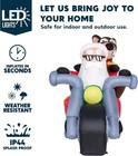  7ft  Long Christmas Inflatables Inflatable Santa Riding Motorcycle W  Reindeer 