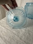 Light Blue Mayfair Biscuit Cookie Jar Depression Glass