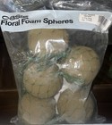 Oasis   4 5-inch Netted Floral Foam Sphere - 5 pack  Made In The Usa 