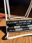 Vintage Original 1950s Playboy Motor Car Buffalo Ny Automobile Tag Badge Emblem