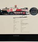 Mario Andretti Signed 1993 Texaco Newman haas Cart 18x12 Limited Edition Print