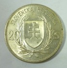 Slovakia 1939 20 Korun Silver Coin