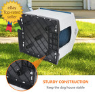 Large Dog House Insulated Waterproof Pet Kennel Shelter Indoor Outdoor Blue