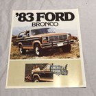 1983 Ford Bronco Dealer Sales Brochure