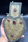 Antique Ancient Near Eastern Old Turkmen Big Pendent White-metal Very Unique