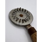 Vintage Pie Crimper Pastry Jigger Wheel Cutter Dough Divider Scorer Wood Handle