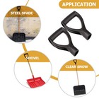 2 Pcs Snow Shovel Handle Garden Tools T-shaped Digging Replacement Plastic Grip
