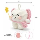 Tooth Fairy Crochet Plush With Detachable Tooth Pouch   Key Ring  Mini Tooth    