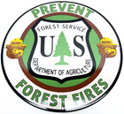 Vintage Smokey Bear Prevent Forest Fires - Porcelain Sign Us Forest Service Usda