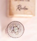 1950s Revlon Silver Metal Lipstick Case   Box Rhinestones Pearls Vintage Mcm
