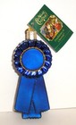 Blue Ribbon 1st Place - Old World Christmas Blown Glass Ornament New W tag 36223