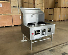 New 200k Btu Two Hole Wok Range Chinese Natural Gas Nat Commercial Nsf