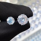 Rose Cut Round Loose Cubic Zirconia Gemstone Cz Stone For Jewelry Earrings Diy