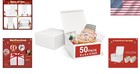 Personalize Your Gifts  50-pack Solid White 8x8x4 Gift Boxes With Easy Assembly