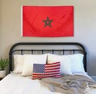 Danf Morocco Flag 3x5 Ft Thick Polyester  Fade Resistant  Brass Grommets  Can   