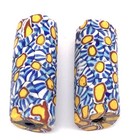 2 Old Rare Sky Blue Venetian Antique Millefiori African Glass Trade Beads