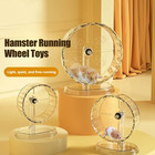 Transparent Hamster Running Wheel  Exercise Toy Easy Clean Small Pet Accessory