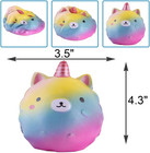 4 3 Inches Squishies Unicorn Panda Jumbo Slow Rising Kawaii Scented Soft Colorfu