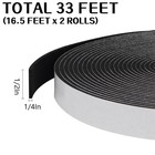 Foam Insulation Tape Self Adhesive  1 2in X 1 4in X 33ft Weather Stripping Fo   