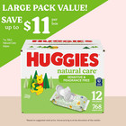 Natural Care Sensitive Baby Wipes  Unscented  Hypoallergenic  99  Purified Water