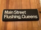 R21 Ny Nyc Subway Vintage Roll Sign Main Street Flushing Queens Roosevelt Avenue