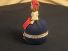 Vintage Pin Cushion Tape Measure Lady Girl Doll Made In Japan