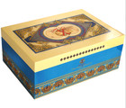 Fuente Opus X Society Cigar Humidor  Global Collection  Blue   Creme  New In Box