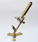 Brass Microscope In Case 