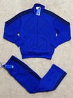 Adidas Originals Firebird Mens Tracksuit Jacket   Pants Royal Blue New Sz M  L