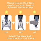 Baby Trend Play Suite 3-in-1 Quick-fold Playard With Baby Gym - Quartz