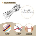 Flat Braided Leather Cord 5mm 10m White Craft Strip For Jewelry 32 8ft