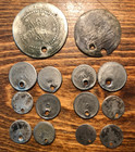 Lot Of 14 Ottoman Empire Holed Ex-jewelry Wedding Islamic Old World Coins -021
