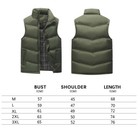 Mens Quilted Vest Jacket Outwear Down Body Sleeveless Padded Coat Winter Warm