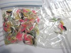 200-7 8  Mix-crappie Panfish-scent-soft Plastic Grubs-wax Worms-baits-larva-lot