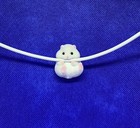 Gray  laying On Back  Hamster Animal Usb Cable Bite Protector Holder