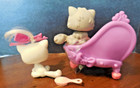 Littlest Pet Shop New  82 Grey Persian Cat Chaise Lounge    148 White Cat W Hair