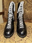 Betty Lytle By Hyde Mens Black Capped Toe Roller Skate Boots Size 9