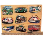 Melissa   Doug   Transportation    Animal Puzzle Wooden With Sound