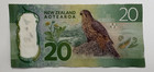 New Zealand 20 Dollars 2016 P-193 Karearea Falcon Polymer Aoteroa Banknote