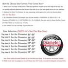  Pvc Leather Spare Tire Wheel Cover For Car L For Tire Diameter 27-28 Inch