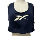 Reebok Plus Size Lux Medium Impact Racerback Bra Vector Navy 3x 22-24w New   