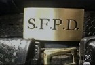 Sfpd Solid Brass Belt Buckle San Francisco Police Style New