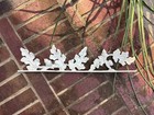 Vtg Cast Iron Architectural Salvage  Creamy White Garden Art