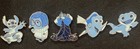 2025 Wdw Hidden Disney Pin Blue Series Hidden Mickey Pin Set Of 5
