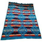 Vintage Pendleton Usa Beaver State Turquoise Wool Camp Blanket Aztec 53 x70 
